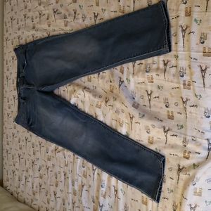 Old Navy Medium Wash Mid Rise Power Slim Straight Jeans Size 12 (EUC)